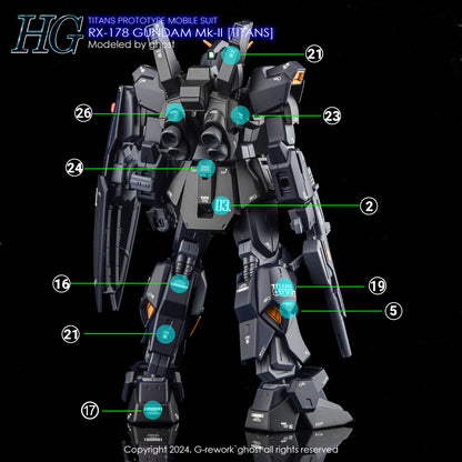 G-rework  DECAL [HG] GUNDAM MK-2 (TITANS)