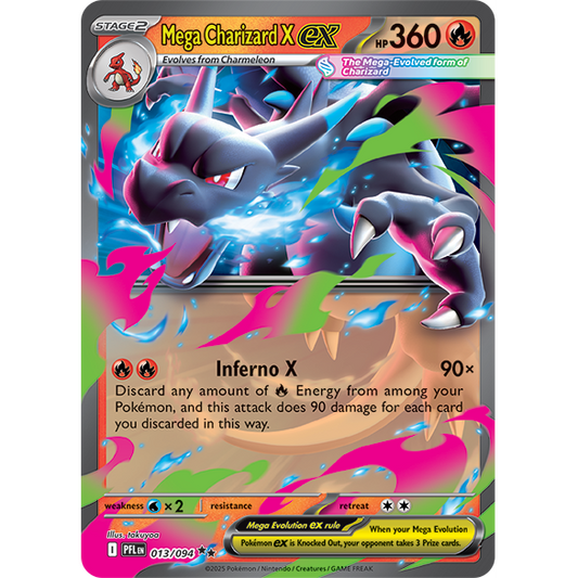 Mega Charizard X ex - 013/094 - Phantasmal Flames