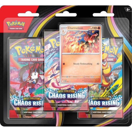 Pokémon TCG: Mega Evolution Chaos Rising 3-Booster Blister