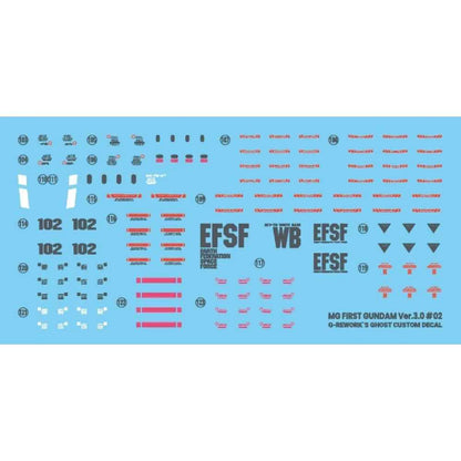 G-rework CUSTOM DECAL [MG] FIRST GUNDAM 3.0 Ver