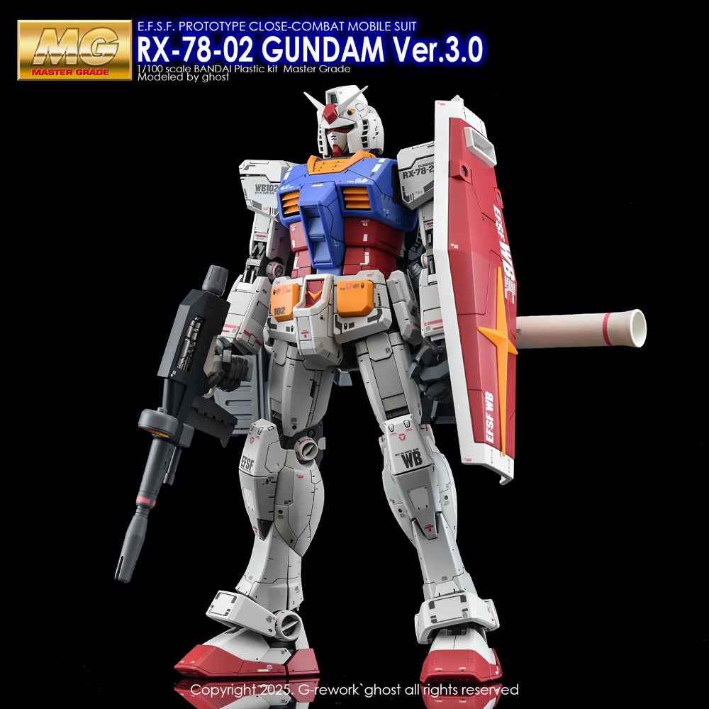 G-rework CUSTOM DECAL [MG] FIRST GUNDAM 3.0 Ver