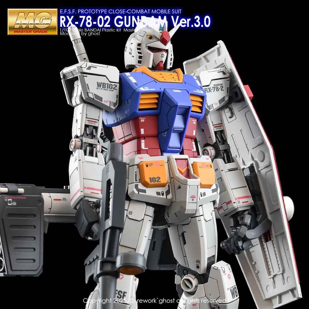 G-rework CUSTOM DECAL [MG] FIRST GUNDAM 3.0 Ver