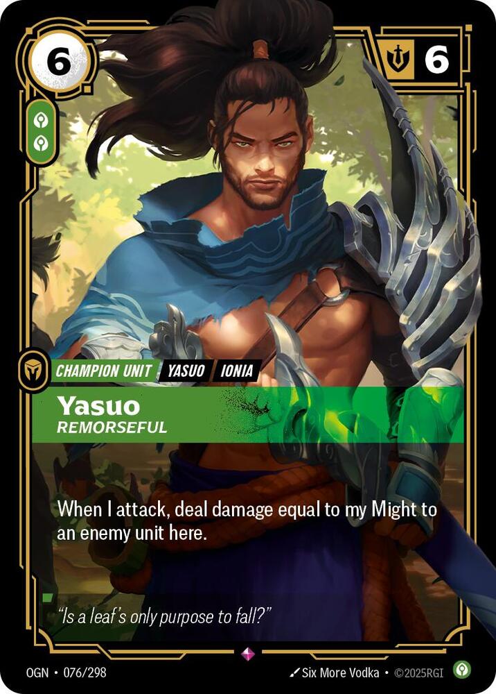 Yasuo Remorseful