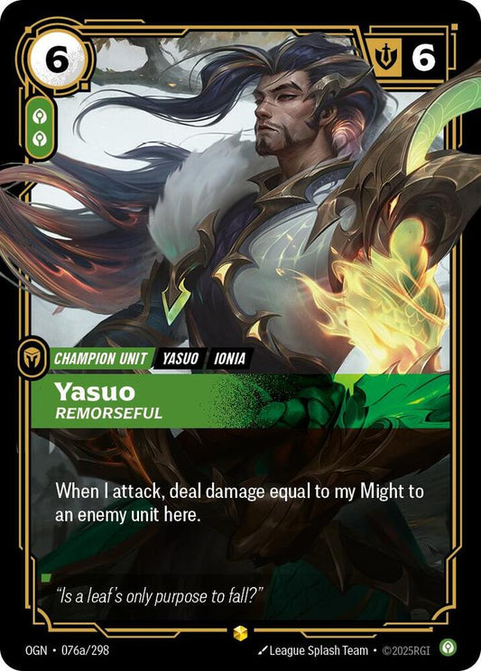 Yasuo Remorseful Alternate Art