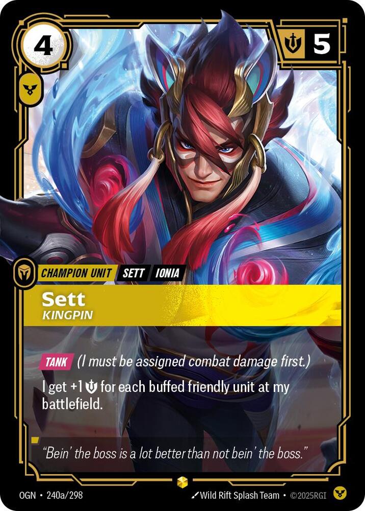 Sett Kingpin Alternate Art