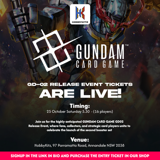 HobbyKitz Gundam Card Game GD02 Release Event Ticket