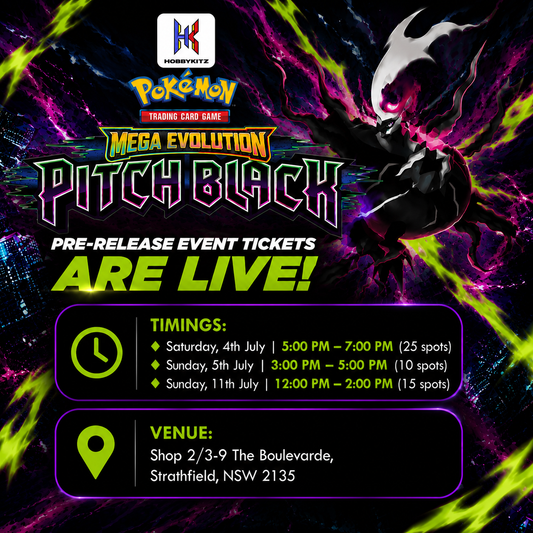 HobbyKitz Mega Evolution Pitch Black Pre-Release Event Ticket