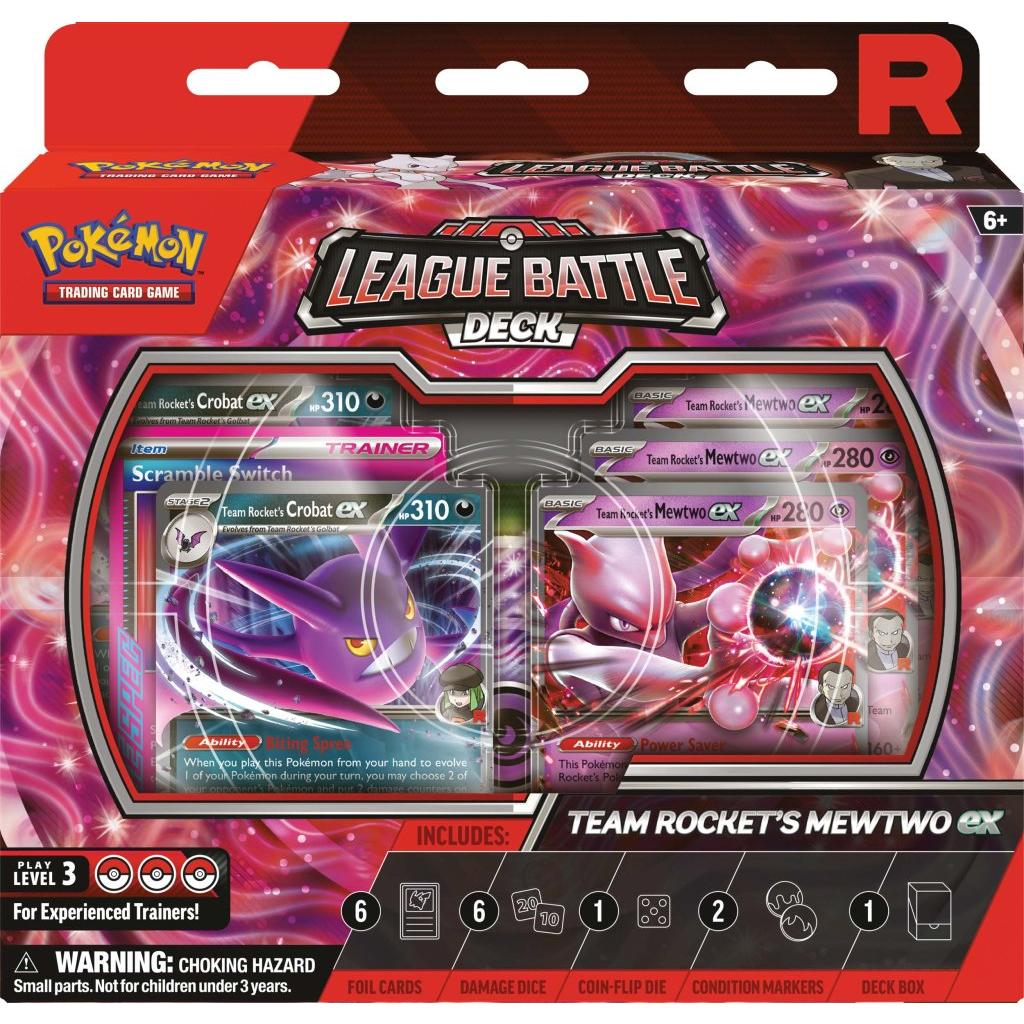 Pokémon TCG: Team Rocket’s Mewtwo ex League Battle Deck