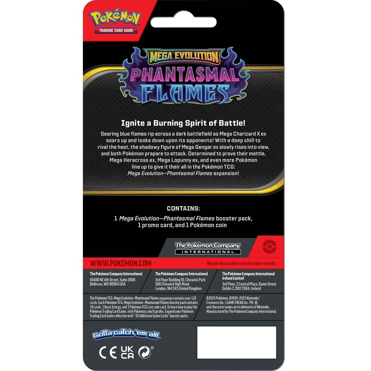 Pokemon TCG Mega Evolutions 2 Phantasmal Flames Checklane Blister