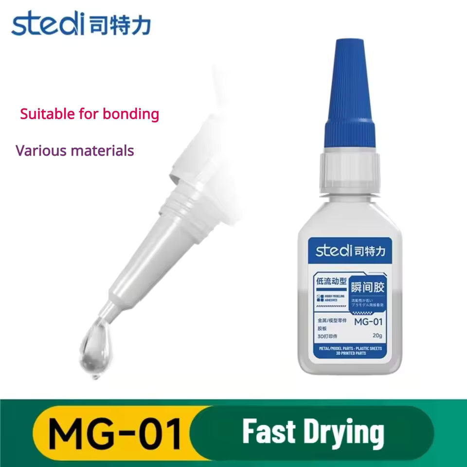 STEDI MG-01 MG-02 GLUE INSTANT ADHESIVE SLOW DRYING ADHESIVE