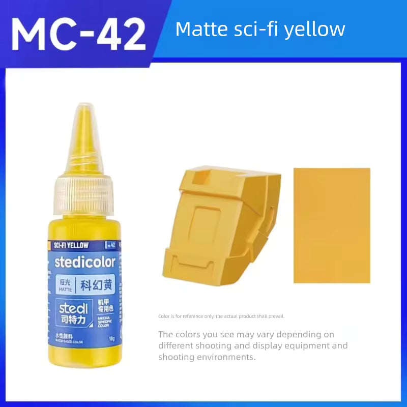 Stedi Acrylic Paint Matte Colors MC40-60 Water-Based Set for Gundam Model Kits Hand Painting for DIY Hobby Model Pigment