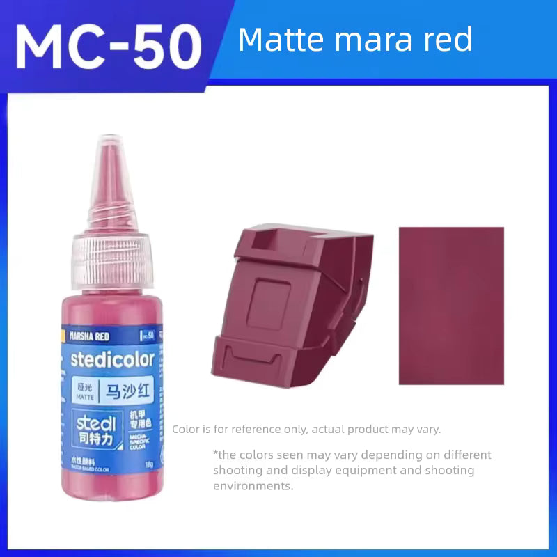 Stedi Acrylic Paint Matte Colors MC40-60 Water-Based Set for Gundam Model Kits Hand Painting for DIY Hobby Model Pigment