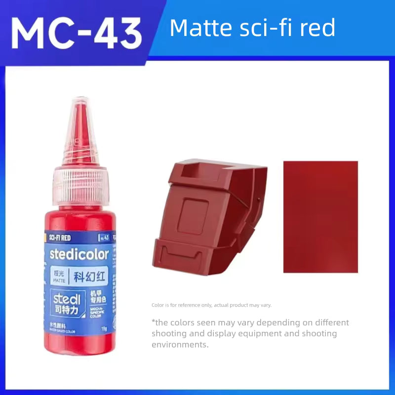 Stedi Acrylic Paint Matte Colors MC40-60 Water-Based Set for Gundam Model Kits Hand Painting for DIY Hobby Model Pigment