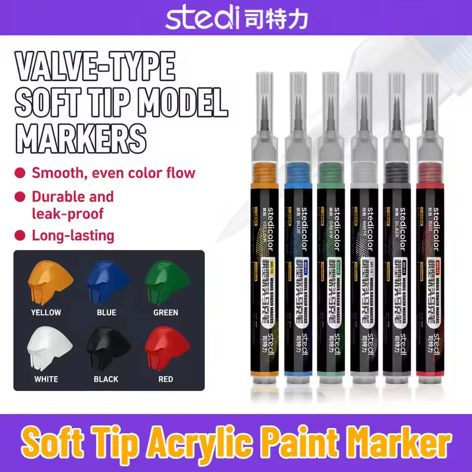 Stedi MA-10~MA-15 Soft-Tip Paint Markers pen