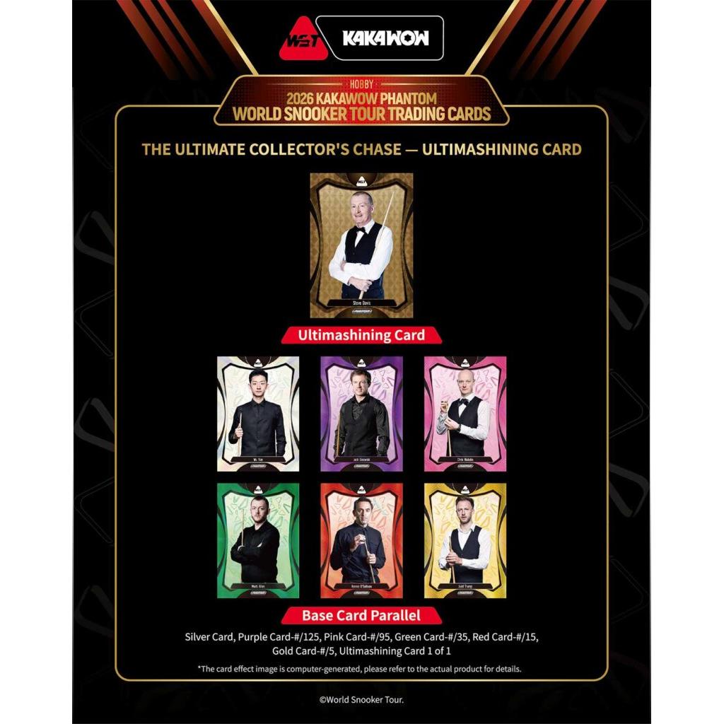 [PRE-ORDER] 2026 Kakawow Phantom World Snooker Tour Trading Cards