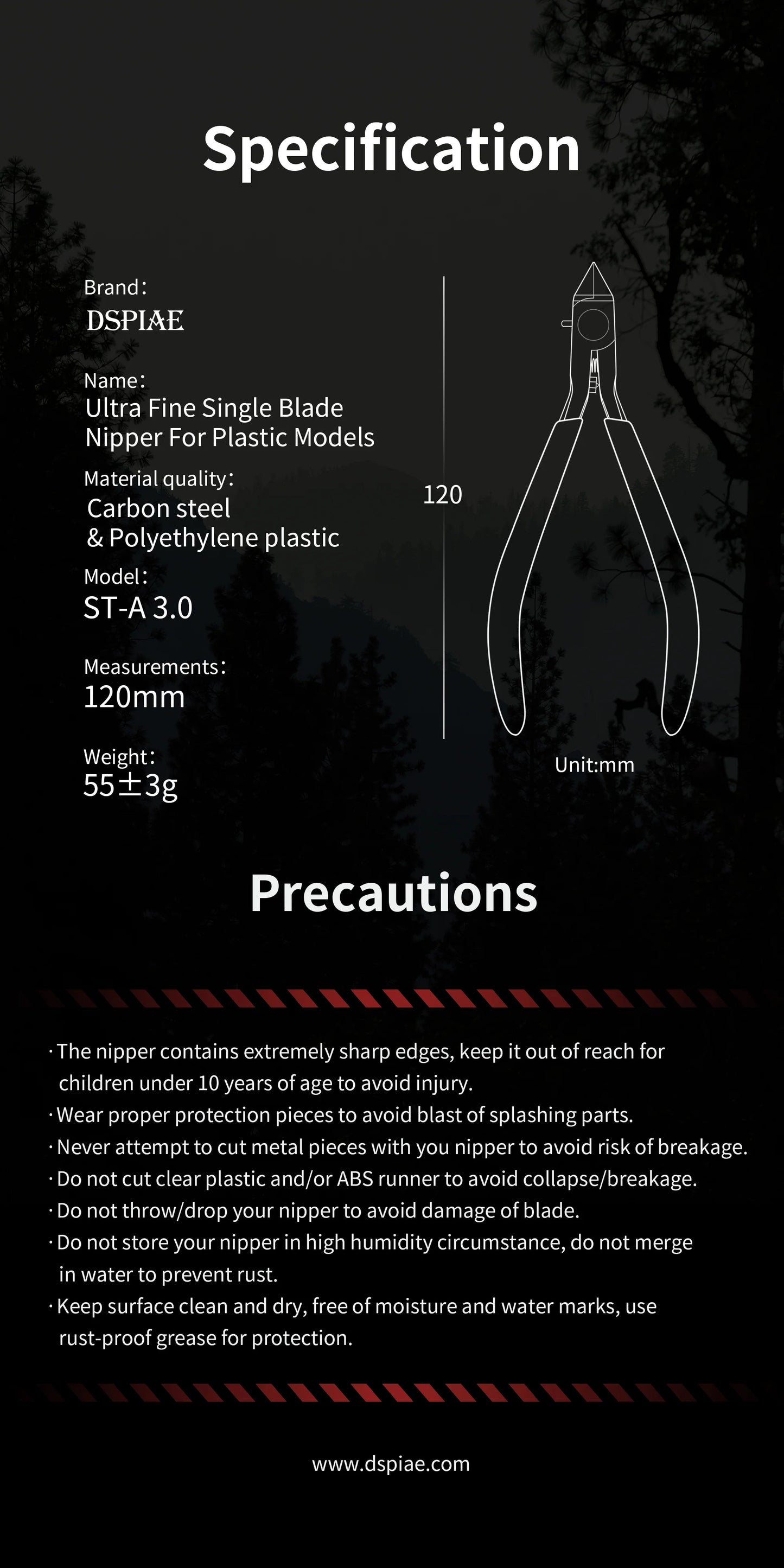 [PRE-ORDER] DSPIAE ST-A3.0 Single Blade Nipper