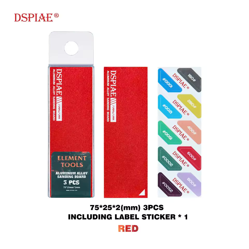 [PRE-ORDER] DSPIAE Aluminum Alloy Sanding Board (3pcs)