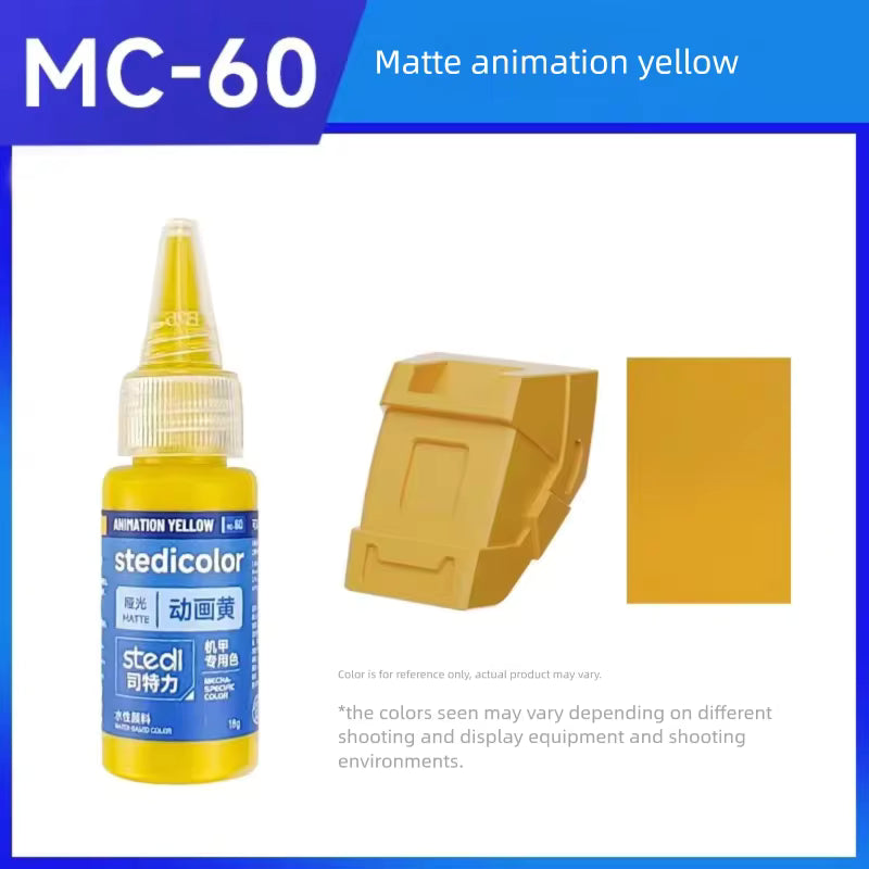 Stedi Acrylic Paint Matte Colors MC40-60 Water-Based Set for Gundam Model Kits Hand Painting for DIY Hobby Model Pigment