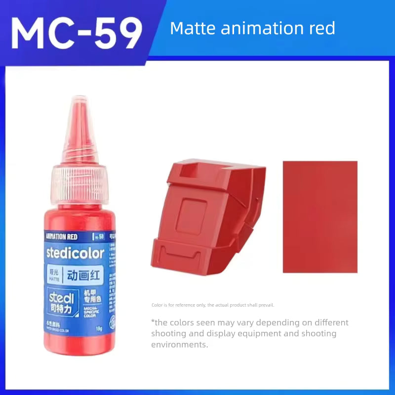 Stedi Acrylic Paint Matte Colors MC40-60 Water-Based Set for Gundam Model Kits Hand Painting for DIY Hobby Model Pigment
