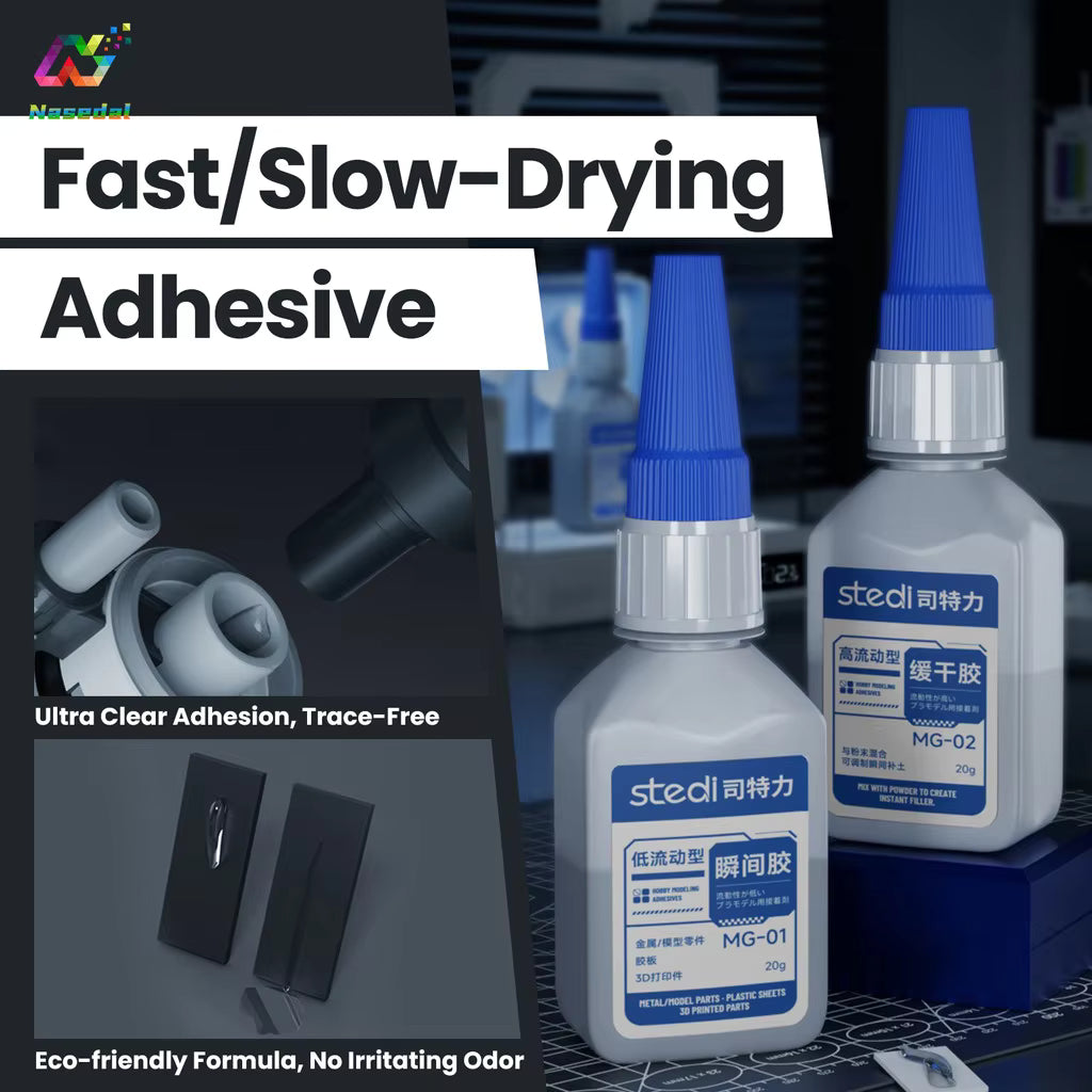 STEDI MG-01 MG-02 GLUE INSTANT ADHESIVE SLOW DRYING ADHESIVE