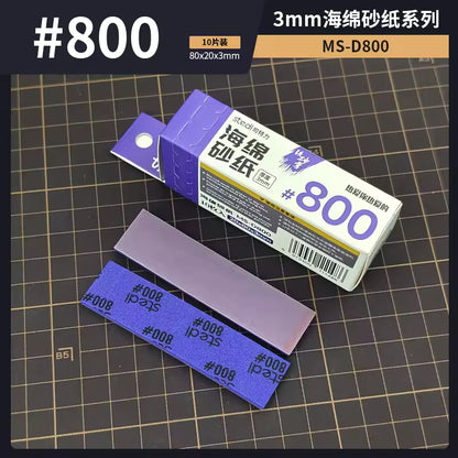 Stedi MS-D400~ 15000 3mm Sponge Sandpaper Model Polishing Tool