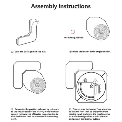 DSPIAE Stepless Adjustment Circular Cutter LOCATOR