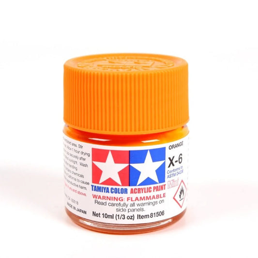TAMIYA ACRYLIC MINI X-6 ORANGE