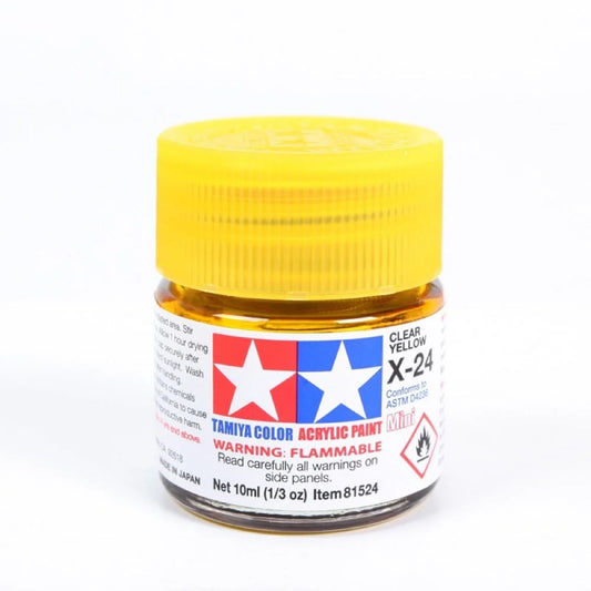 TAMIYA ACRYLIC MINI X-24 CLEAR YELLOW