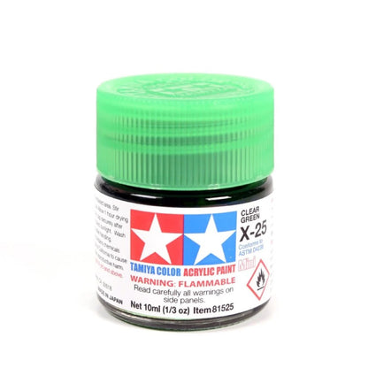 TAMIYA ACRYLIC MINI X-25 CLEAR GREEN