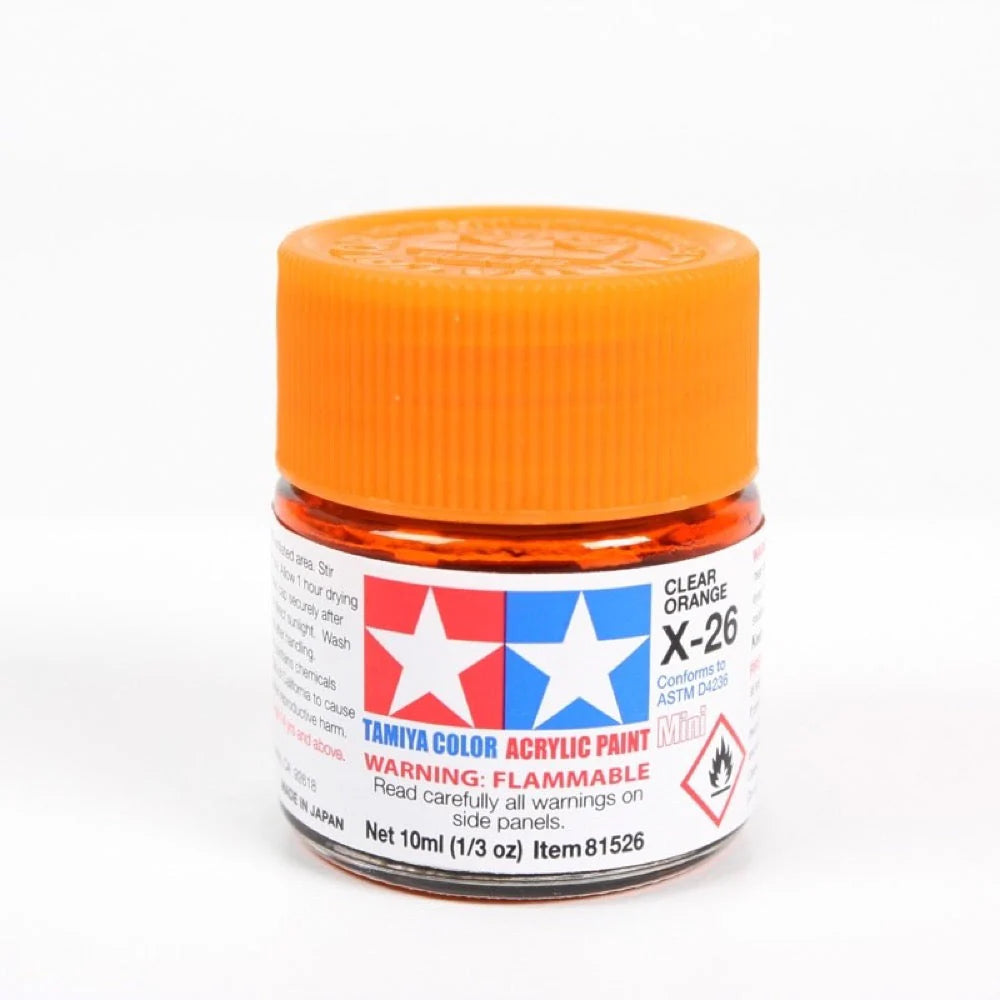 TAMIYA ACRYLIC MINI X-26 CLEAR ORANGE