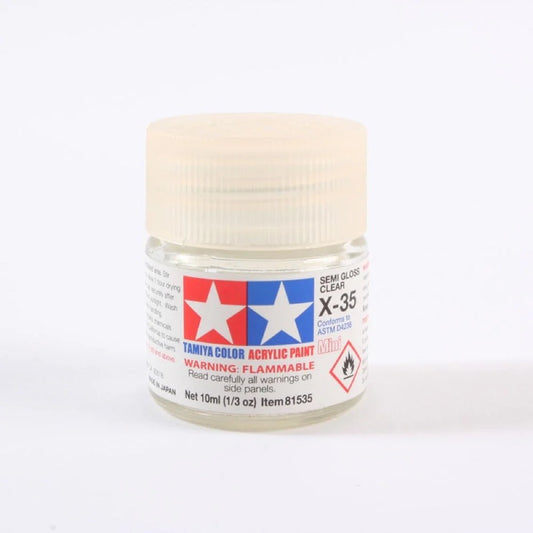 TAMIYA ACRYLIC MINI X-35 SEMI GLOSS CLEAR