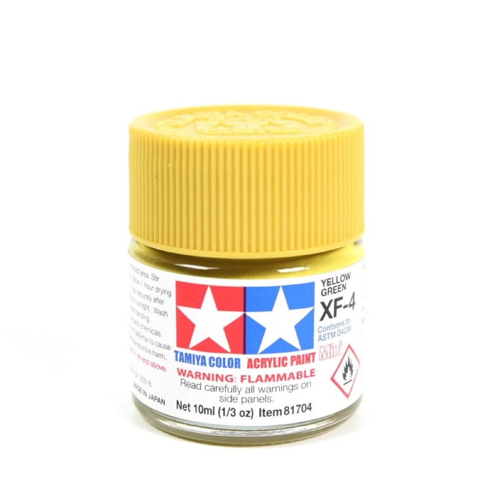 TAMIYA ACRYLIC MINI XF-4 YELLOW GREEN