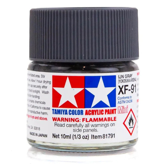 TAMIYA ACRYLIC MINI XF-91 LIN GRAY YA