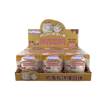 Fluffmellies Puffy Pancakes | Scented Slow-Rise Squishy Collectible Toy