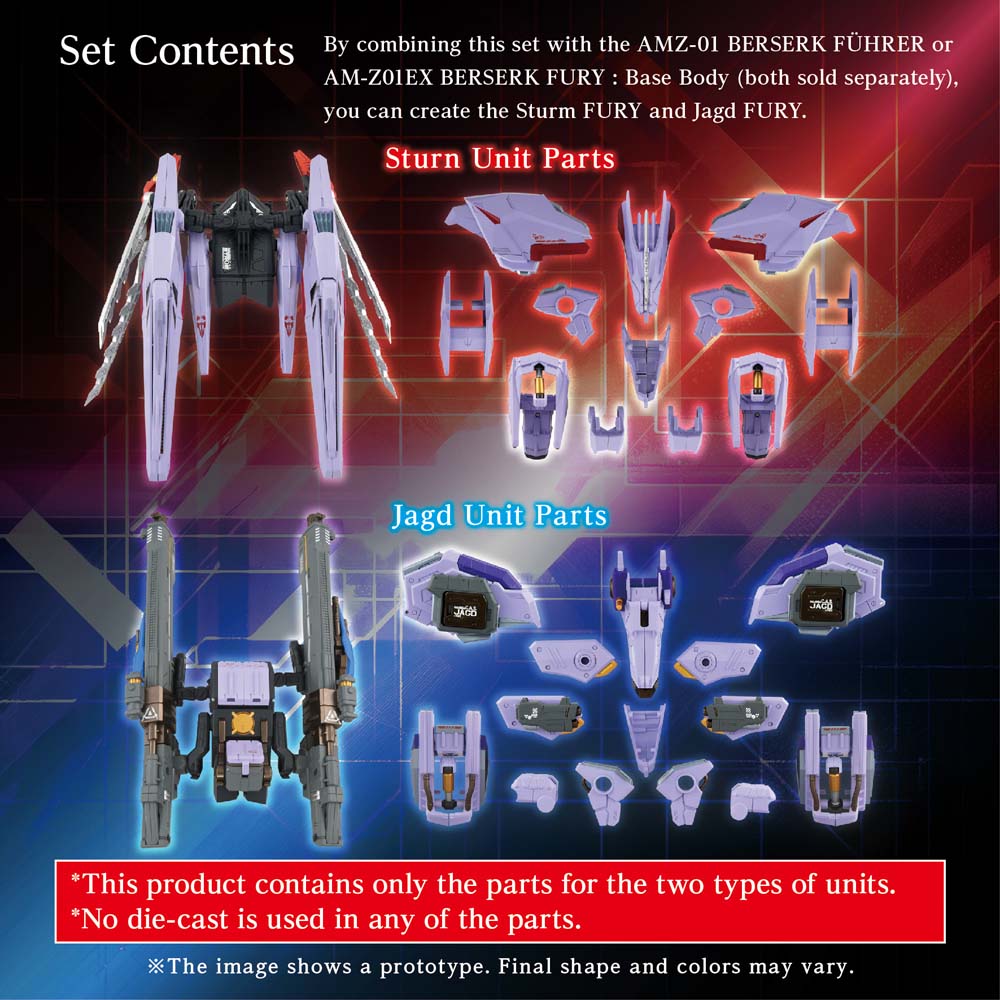 Zoids Adamas Machina Series Amz-01Cp1 Berserk Fury Surm Jagd Unit