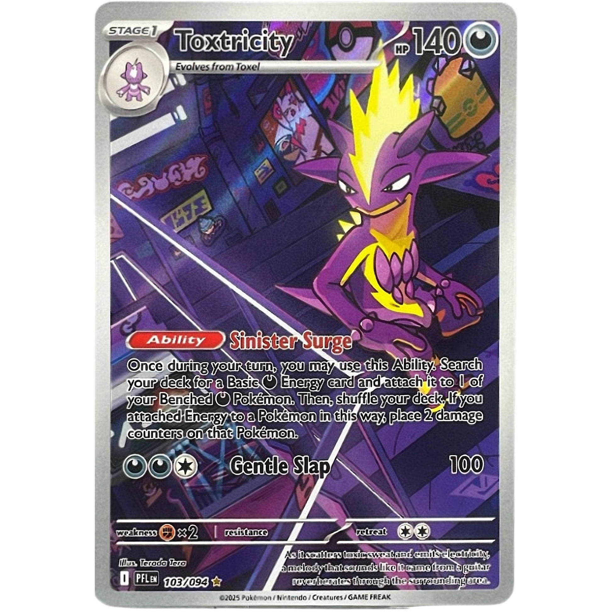 Toxtricity 103/094 Phantasmal Flames Pokemon TCG IR Hobby Kitz Toxtricity 103/094 Phantasmal Flames Pokemon TCG IR Hobby Kitz