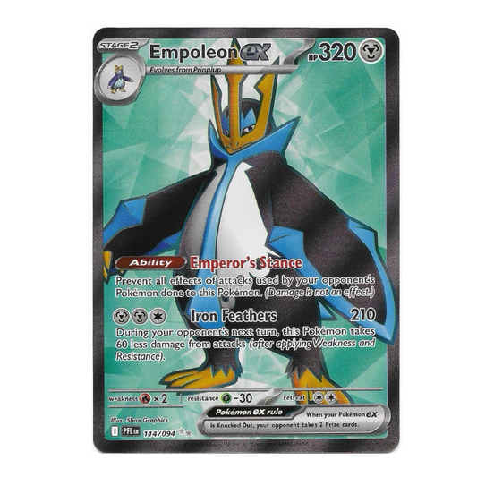 Empoleon Ex 114/094 NM Full Art Phantasmal Flames