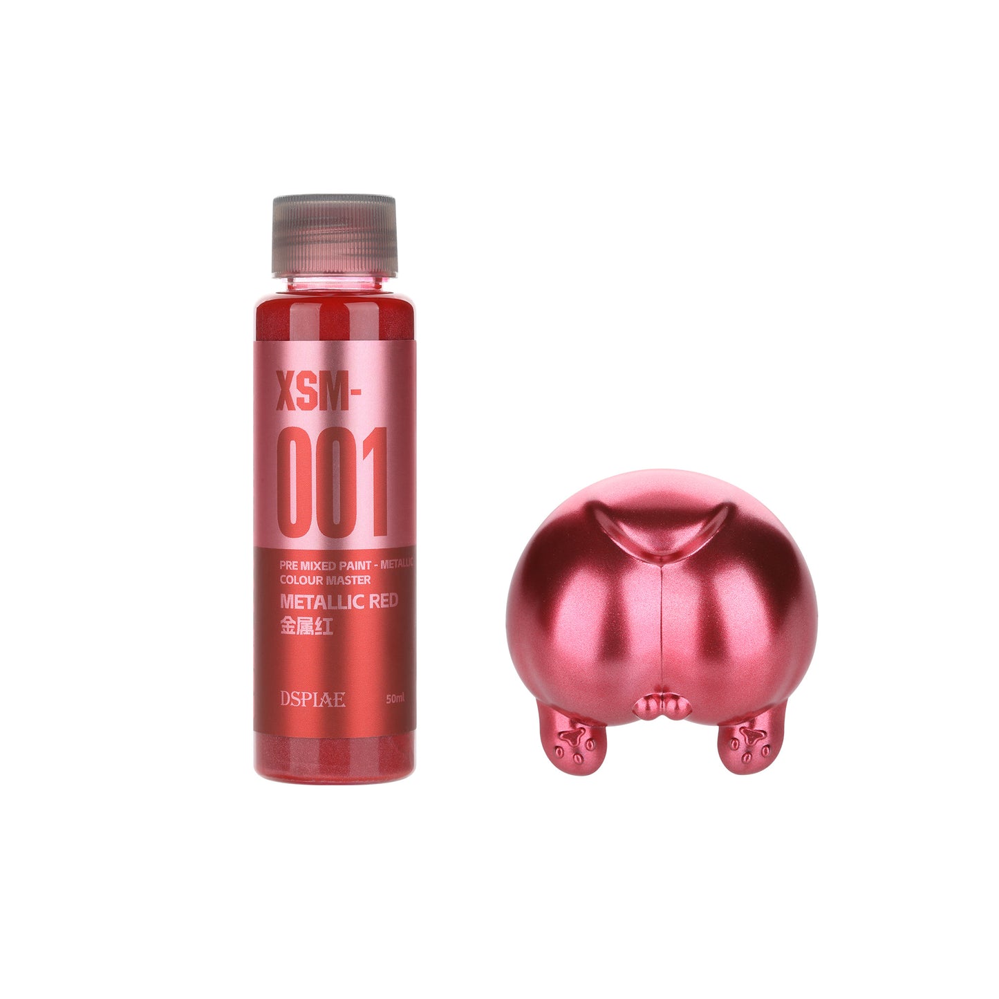 Water Based Metallic Pre-Mixed Model Paint 50ML – XSM Series (Red, Gold, Silver, Blue & More)