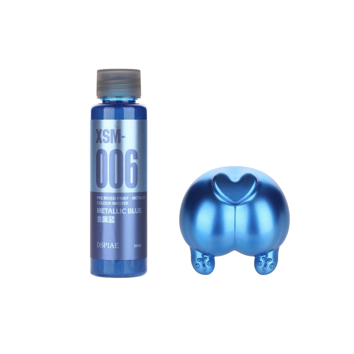 Water Based Metallic Pre-Mixed Model Paint 50ML – XSM Series (Red, Gold, Silver, Blue & More)