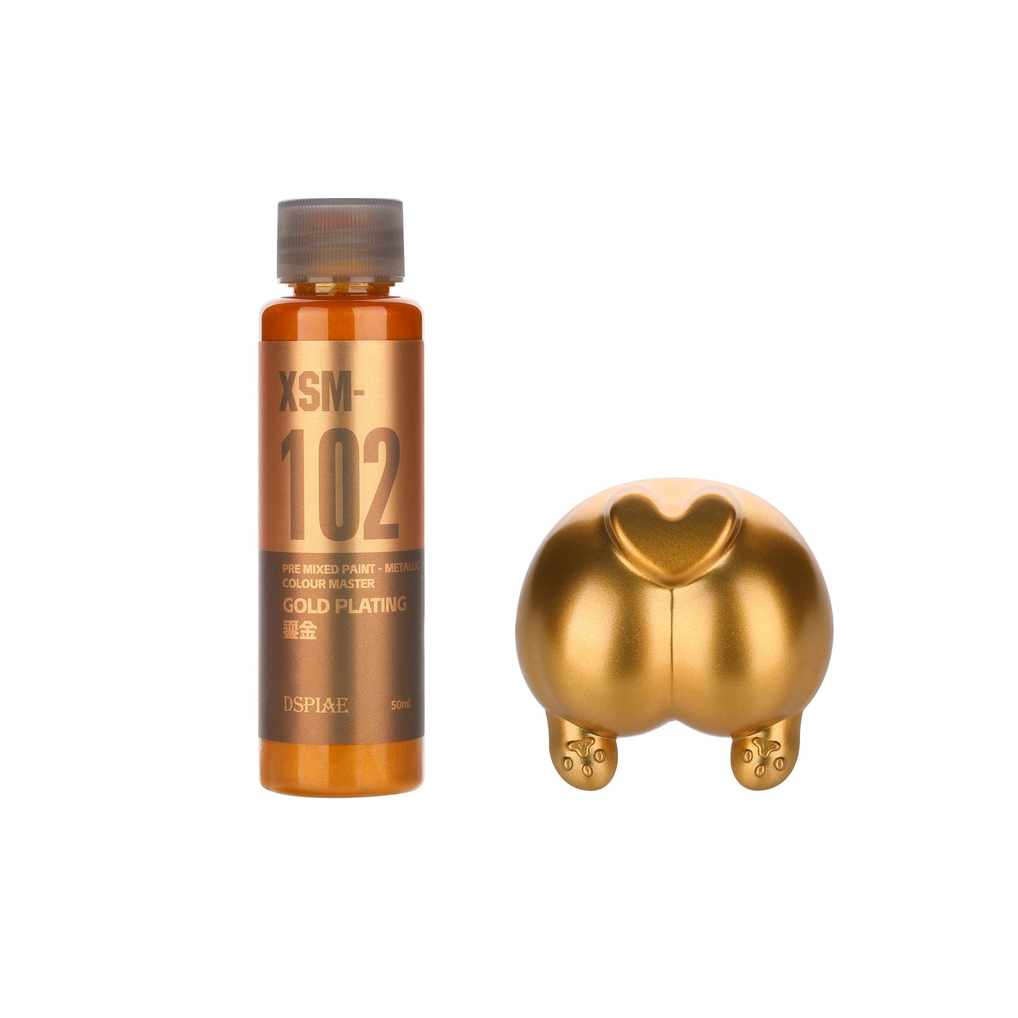 Water Based Metallic Pre-Mixed Model Paint 50ML – XSM Series (Red, Gold, Silver, Blue & More)