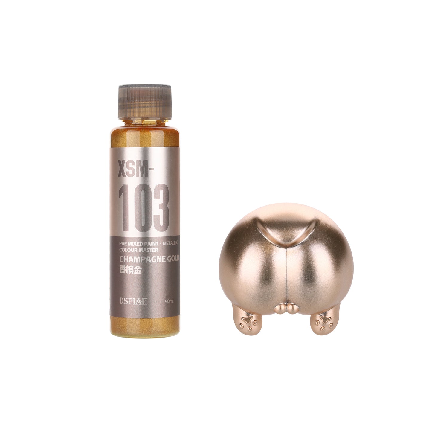 Water Based Metallic Pre-Mixed Model Paint 50ML – XSM Series (Red, Gold, Silver, Blue & More)