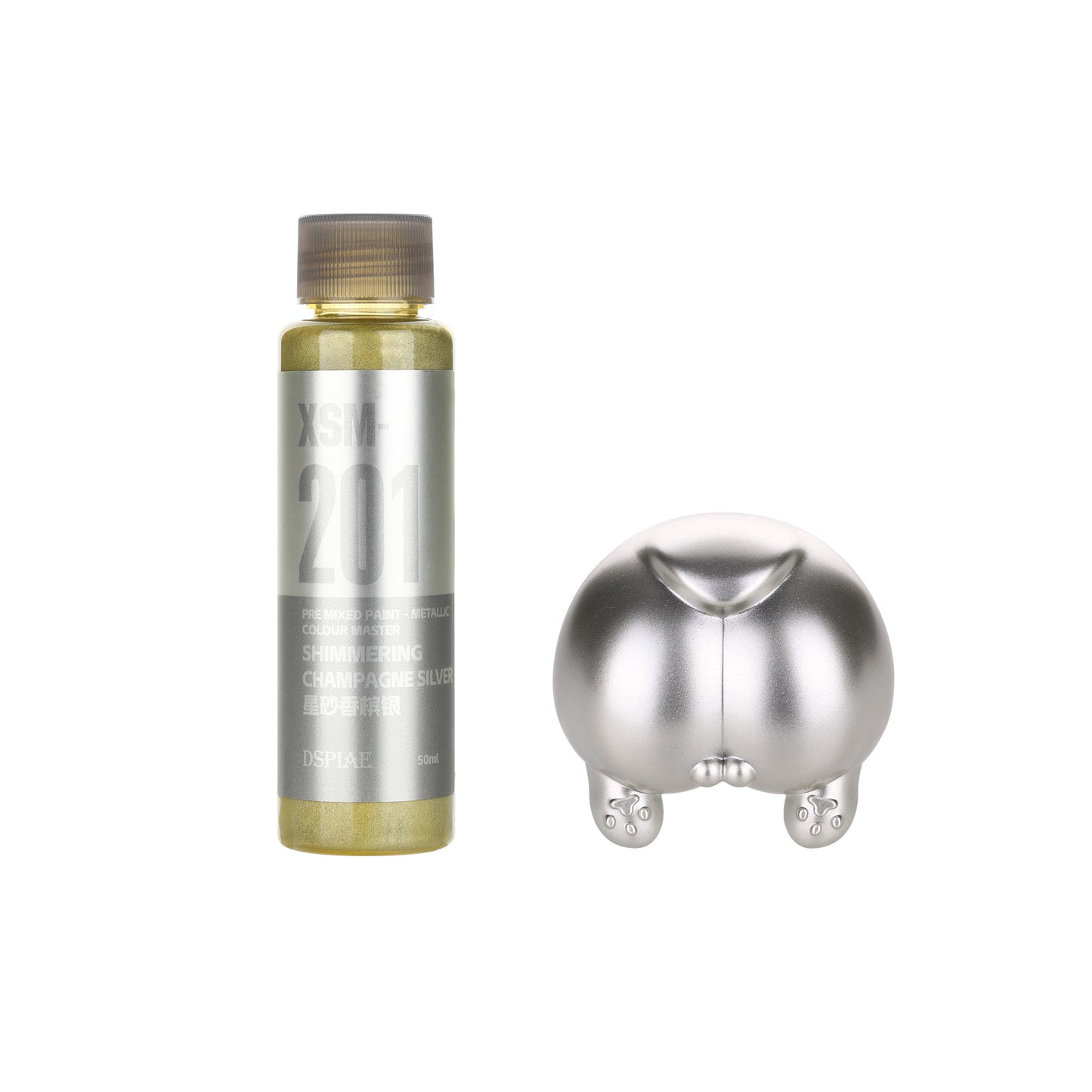 Water Based Metallic Pre-Mixed Model Paint 50ML – XSM Series (Red, Gold, Silver, Blue & More)