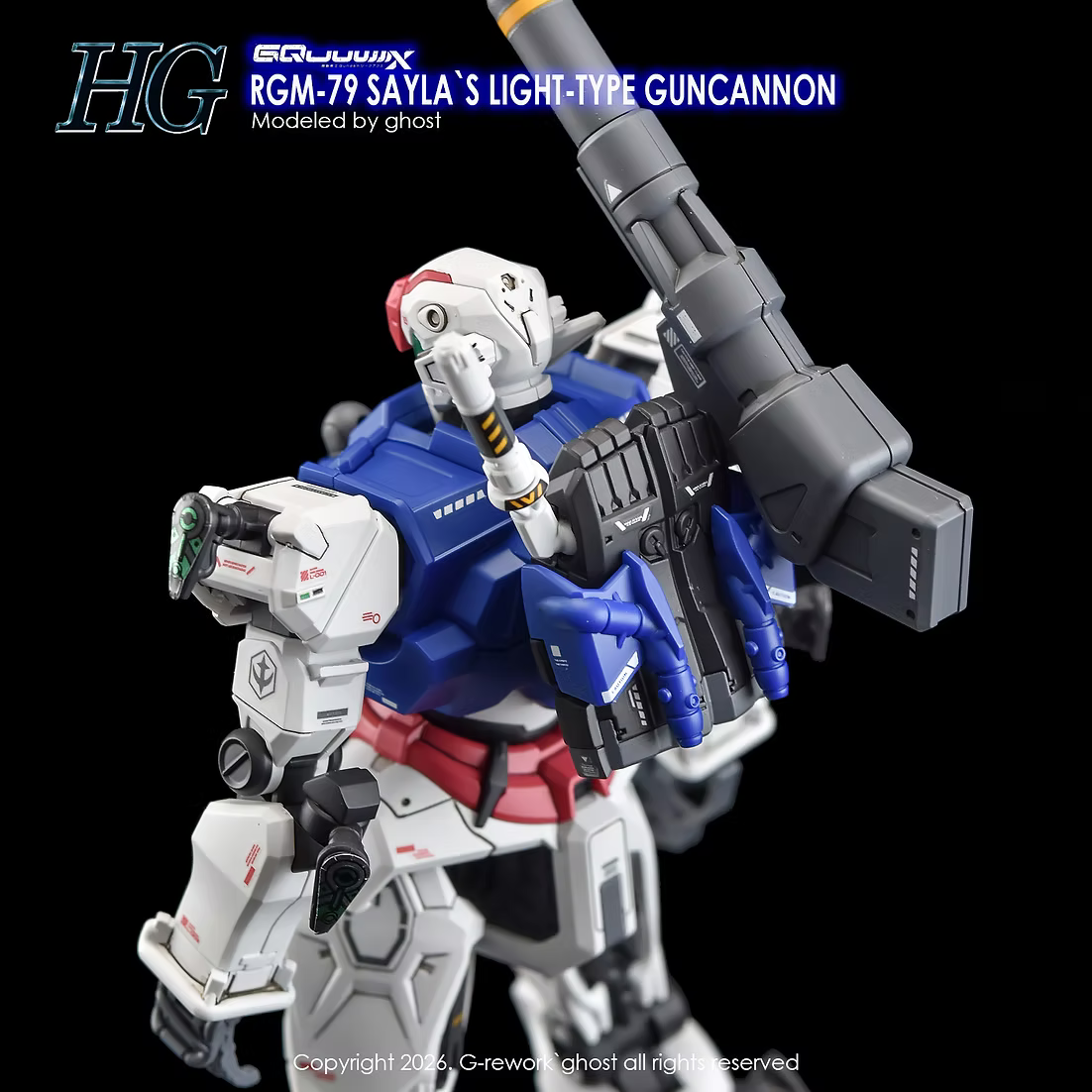 G-rework CUSTOM DECAL [HG] [GQX] SAYLA LIGH-TYPE GUNCANNON