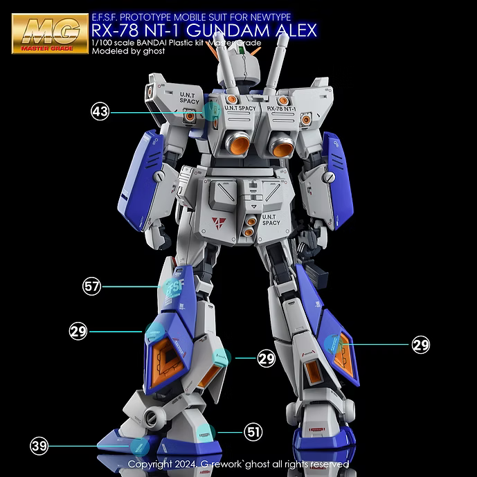 G-REWORK Decal - MG RX-78 NT-1 Gundam NT-1 2.0