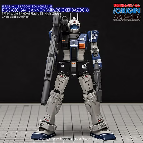 G-REWORK CUSTOM DECAL [HG] GM CANNON ROCKET BAZOOKA TYPE