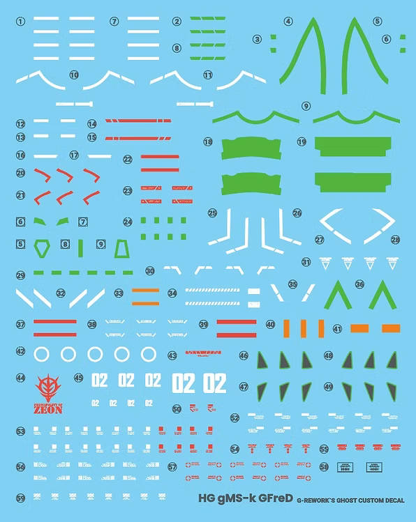 CUSTOM DECAL [HG] (GOX) GFreD