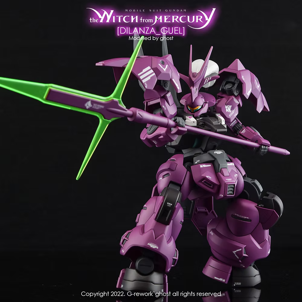 G-rework CUSTOM DECAL [HG] [The Witch from Mercury] – Guel's Dilanza