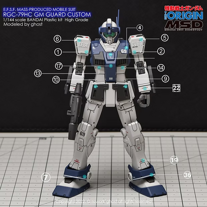 G-REWORK CUSTOM DECAL [HG] GM GUARD CUSTOM