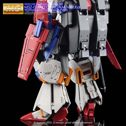 G-rework CUSTOM DECAL[MG] ZZ GUNDAM Var.Ka + Enhanced Expansion Parts