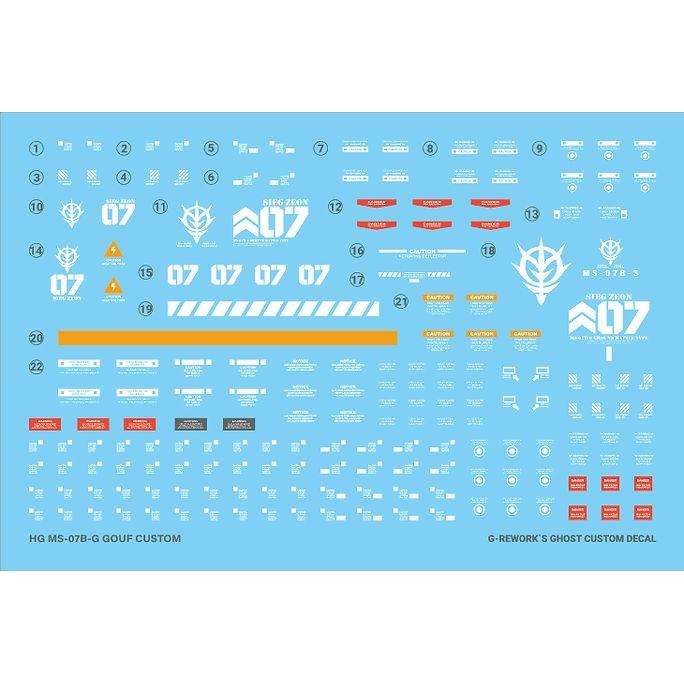 G-rework Decals [HG]MS-07B GOUF